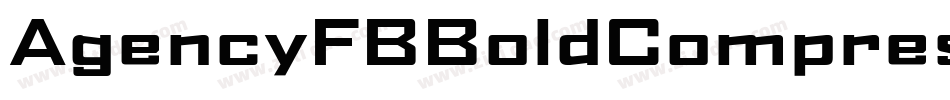 AgencyFBBoldCompressed字体转换