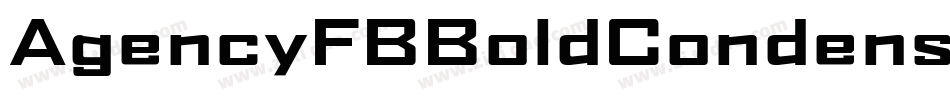 AgencyFBBoldCondensed字体转换