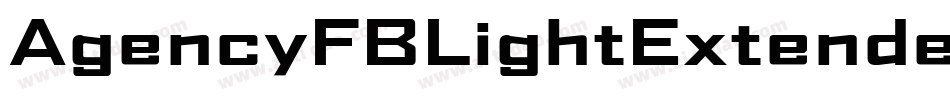 AgencyFBLightExtended字体转换