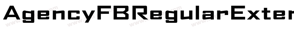 AgencyFBRegularExtended字体转换
