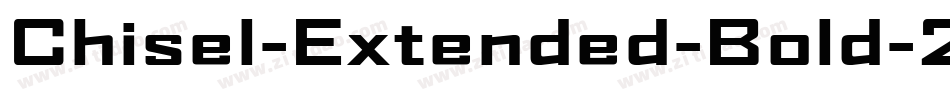 Chisel-Extended-Bold-2字体转换