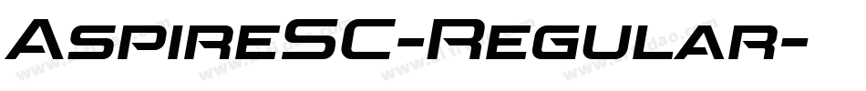 AspireSC-Regular字体转换 AspireSC-Regular字体转换