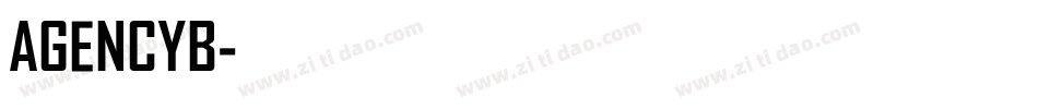 AGENCYB字体转换