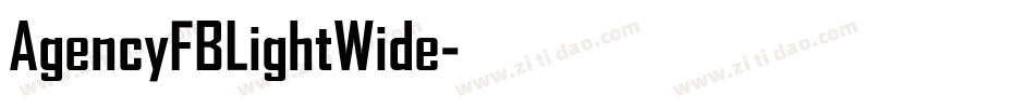 AgencyFBLightWide字体转换