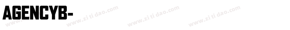 AGENCYB字体转换