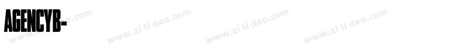 AGENCYB字体转换
