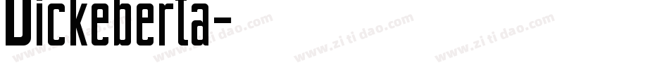 Dickeberta字体转换