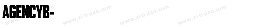 AGENCYB字体转换