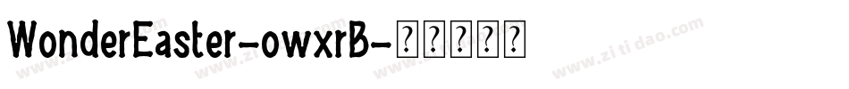 WonderEaster-owxrB字体转换