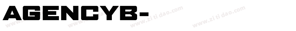 AGENCYB字体转换