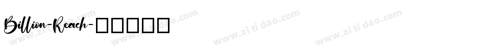 Billion-Reach字体转换