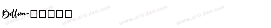 Billion字体转换