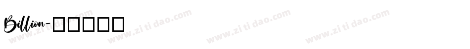 Billion字体转换