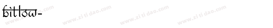 bitlow字体转换