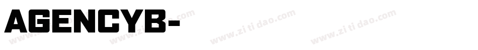 AGENCYB字体转换