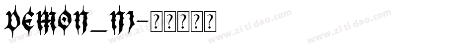 DEMON_NI字体转换