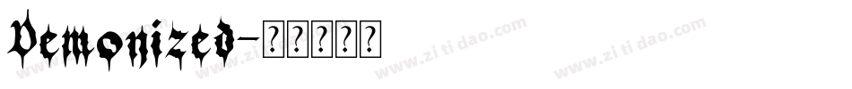 Demonized字体转换