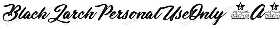 BlackLarchPersonalUseOnly-9A42字体转换