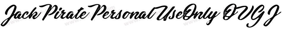 JackPiratePersonalUseOnly-OVGJP字体转换
