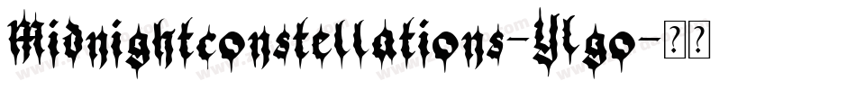 Midnightconstellations-YLgo字体转换