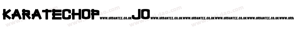 KarateChop-Jo87字体转换