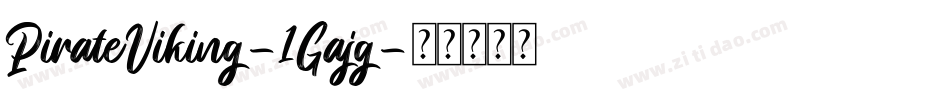 PirateViking-1Gajg字体转换