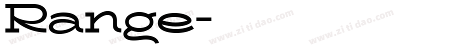 Range字体转换