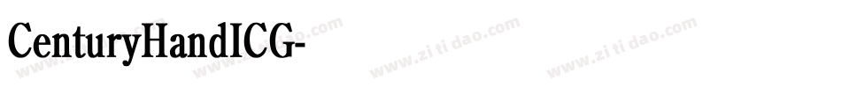 CenturyHandICG字体转换
