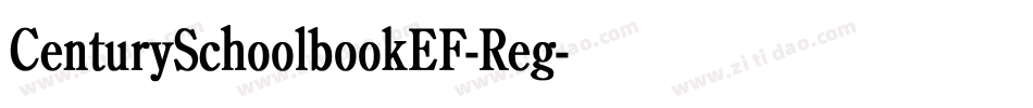 CenturySchoolbookEF-Reg字体转换