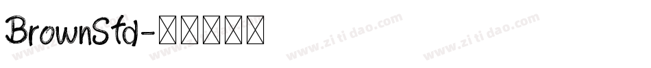 BrownStd字体转换