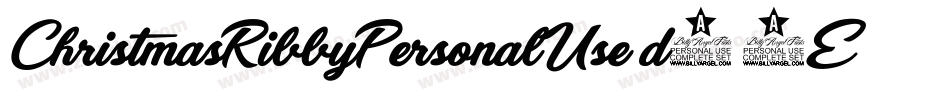 ChristmasRibbyPersonalUse-d99EK字体转换