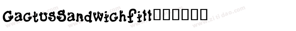 CactusSandwichFill字体转换