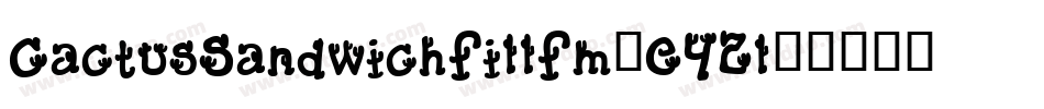 CactusSandwichFillFm-E42l字体转换