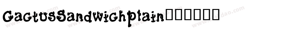 CactusSandwichPlain字体转换