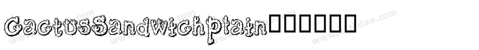 CactusSandwichPlain字体转换