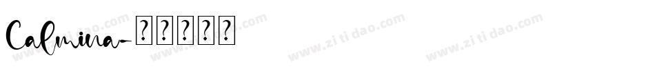 Calmina字体转换