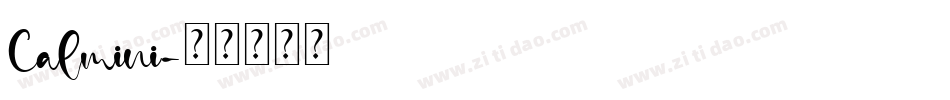 Calmini字体转换