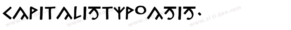 CapitalisTypOasis字体转换