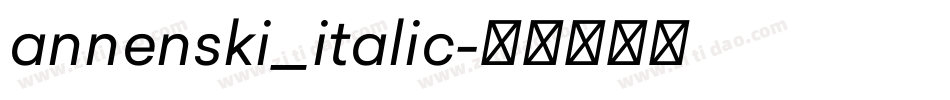 annenski_italic字体转换