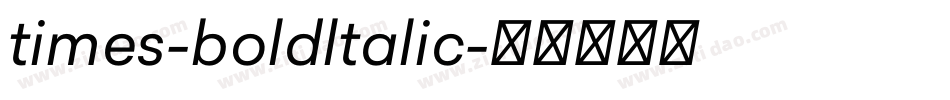times-boldltalic字体转换