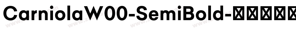 CarniolaW00-SemiBold字体转换
