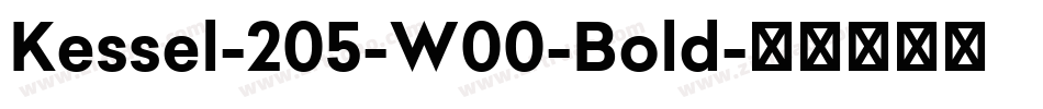 Kessel-205-W00-Bold字体转换