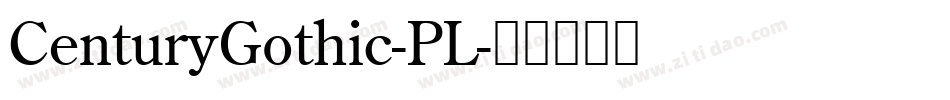 CenturyGothic-PL字体转换