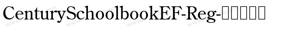 CenturySchoolbookEF-Reg字体转换