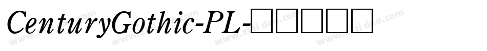 CenturyGothic-PL字体转换