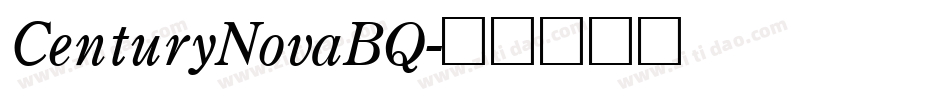 CenturyNovaBQ字体转换