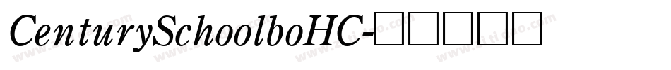 CenturySchoolboHC字体转换