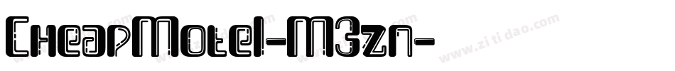 CheapMotel-M3zn字体转换