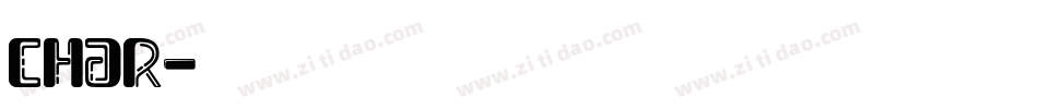 char字体转换