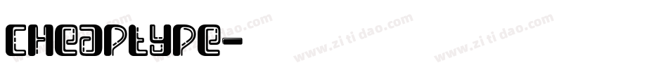 cheaptype字体转换